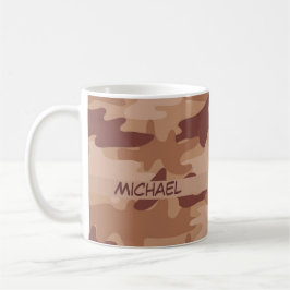 Camouflage-Tarnungs-Name Browns TAN personalisiert Tasse