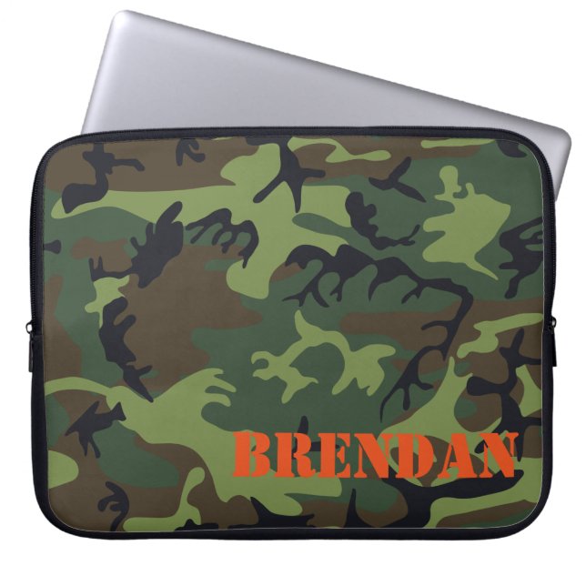 Camouflage-Tarnungs-personalisierte Laptop-Hülse Laptopschutzhülle (Vorderseite)