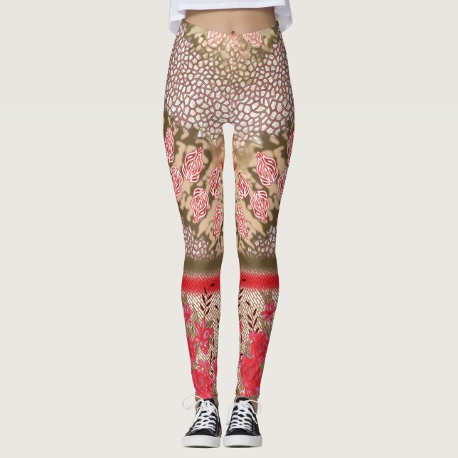 Camouflage, Tartan und Bootleg Leggings | Bildhaue (Vorderseite)