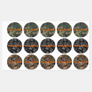 Camouflage-Team-Tags, Niedlich für Party und Veran Etiketten