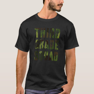 Camouflage Third Grade Squad Lehrer Hallo 3. Grade T-Shirt
