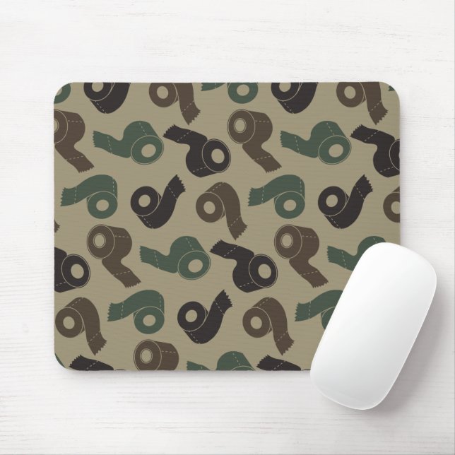 Camouflage-Toilettenpapier Woodland Camouflage Mus Mousepad (Mit Mouse)