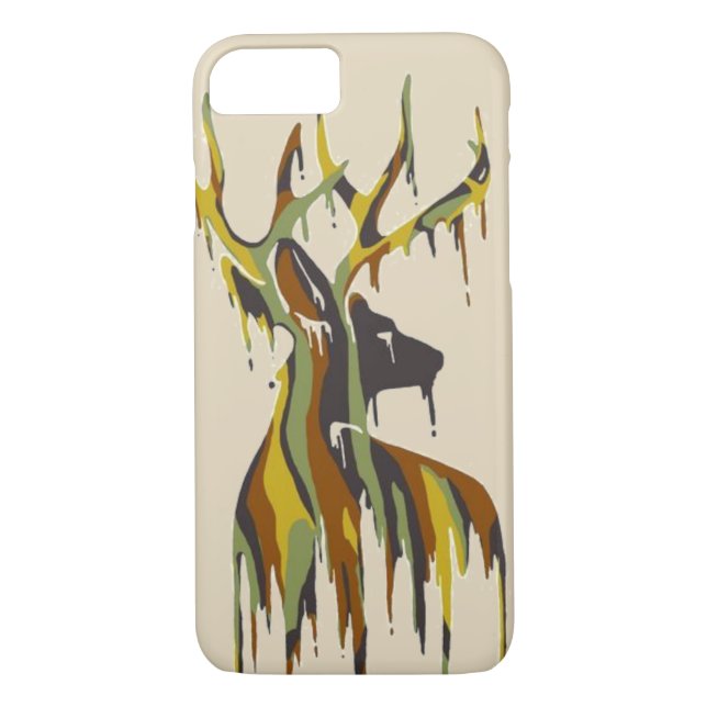 Camouflage Tropfen Deer Case-Mate iPhone Hülle (Rückseite)