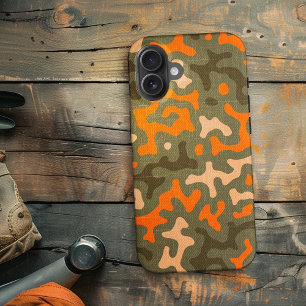Camouflage und Orangenpassung Case-Mate iPhone Hülle