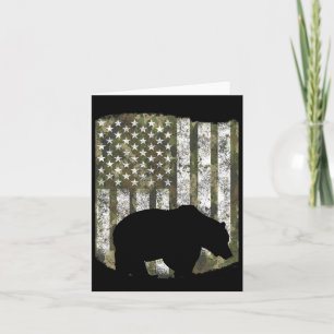 Camouflage US Flag Bär Grizzly Camoflage Jäger Karte