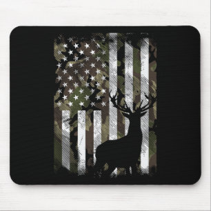 Camouflage Us Flag Hirschelch Buck Camoflage Jagdj Mousepad