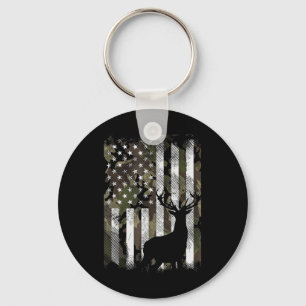 Camouflage US Flag Hirschelch Buck Camoflage Jagdj Schlüsselanhänger