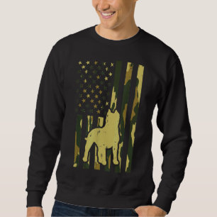 Camouflage Us Flag Pitbull Vintag Patriot Pittie D Sweatshirt