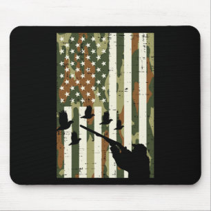 Camouflage Us Flag Quail Pheasant Jagd Upland Jagd Mousepad