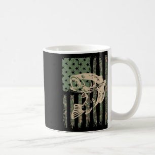 Camouflage US-Flagge Big Mouth B Fischen 1 Kaffeetasse