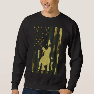 Camouflage US-Flagge Französischer Bulldog Frenchi Sweatshirt