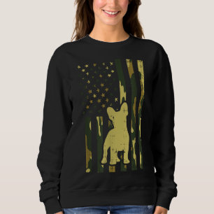 Camouflage US-Flagge Französischer Bulldog Frenchi Sweatshirt