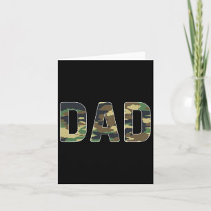 Camouflage Vater Vathage Day Karte