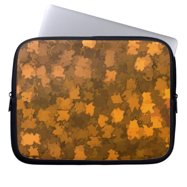 Camouflage von Blätter Laptopschutzhülle (Vorderseite)