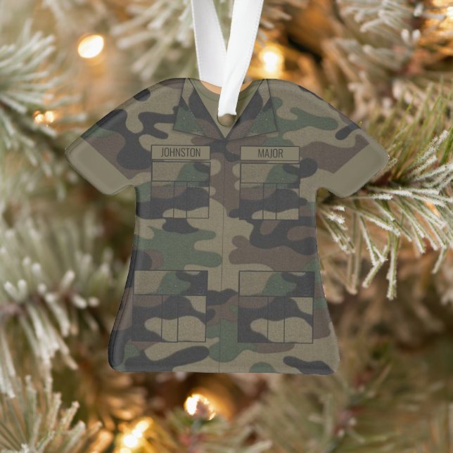 Camouflage von Wäldern Militärischer Personalisier Ornament (Baum)