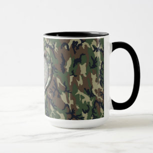 Camouflage Wald Waldherz auf Camouflage Tasse