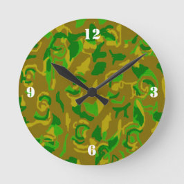 Camouflage Wall-Uhr Runde Wanduhr