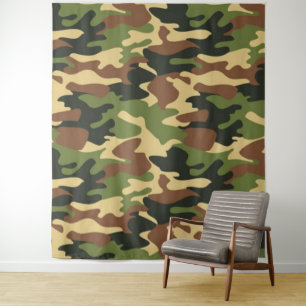 camouflage wandteppich