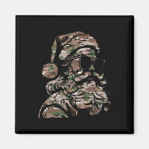 Camouflage Weihnachtsfeiertage Silhouette Multi Ca Magnet