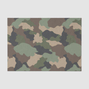 Camouflage Woodland Camouflage Military Khakan Tan Seidenpapier