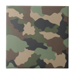 Camouflage Woodland Camouflage Military Khaki Tan  Fliese
