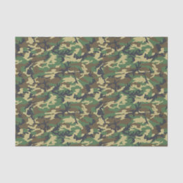 Camouflage Woodland Military Print Seidenpapier
