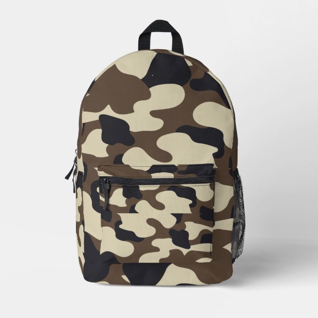 Camouflage Zubehör Bedruckter Rucksack (Vorderseite)