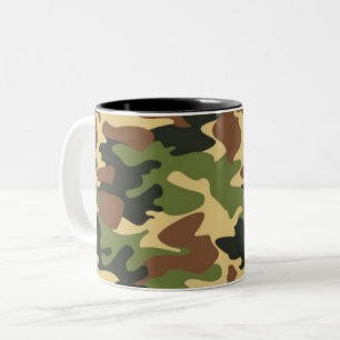 camouflage zweifarbige tasse