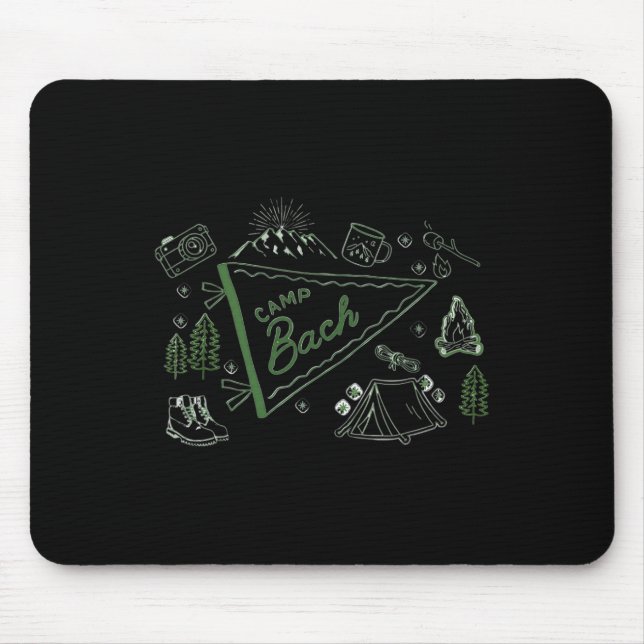 Camp Bach Adventure Camping Junggeselinnen-Abschie Mousepad (Vorne)