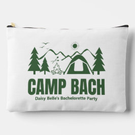 Camp Bach Bachelorette Green Print Toiletry Bag Zubehörtasche