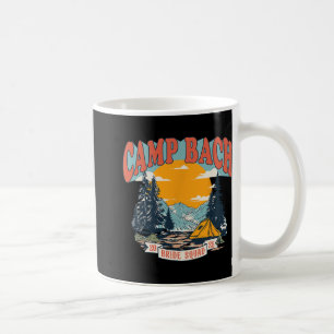 Camp Bach Braut Squad 2025 Retro Camping Junggesel Kaffeetasse