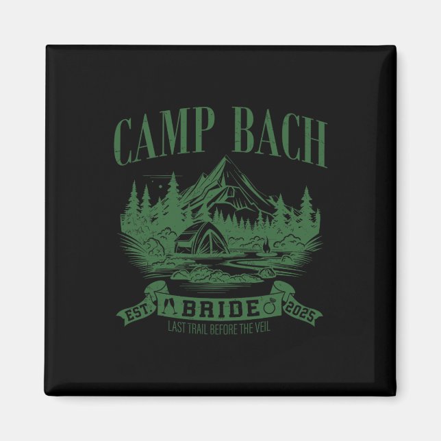 Camp Bach Bridge Wandern Camping Junggeselinnen-Ab Magnet (Vorne)