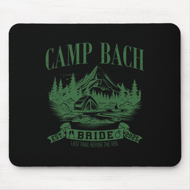 Camp Bach Bridge Wandern Camping Junggeselinnen-Ab Mousepad (Vorne)