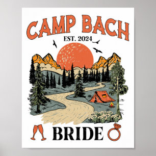Camp Bach Bridge Wandern Camping Junggeselinnen-Ab Poster