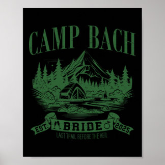 Camp Bach Bridge Wandern Camping Junggeselinnen-Ab Poster