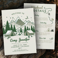 Camp Bach Camping Grün 3 Tage Junggeselinnen-Absch
