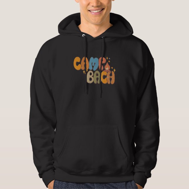 Camp Bach Happy Camper Camping Groovy Hoodie (Vorderseite)