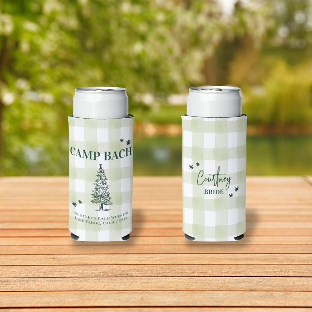 CAMP BACH - Letzter Weg vor dem Schleier-Geschenks Selters Dosenkühler (CAMP BACH-Last Trail Before the Veil Bachelorette Weekend Can cooler | Perfect for Outdoor adventure)