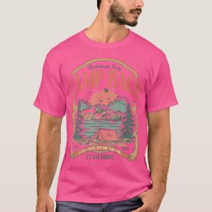 Camp Bach Vintag Team Bridge Camping Bachelorette T-Shirt