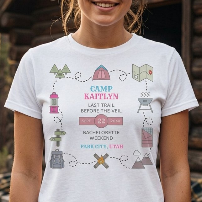 Camp Bach Wilderness Junggesellinnenabschied T-Shirt (Von Creator hochgeladen)