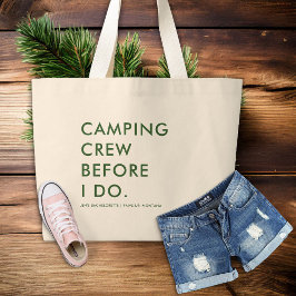 Camp Bachelorette Camping Crew Bridesmaids Geschen Jumbo Stoffbeutel