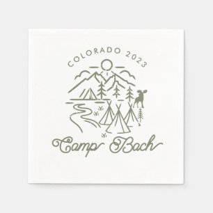 Camp Bachelorette Cocktail Napkins Serviette