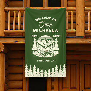 Camp Bachelorette Empfang Banner