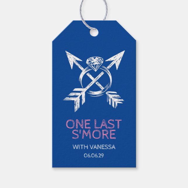 Camp Bachelorette Geschenkanhänger (Vorderseite)