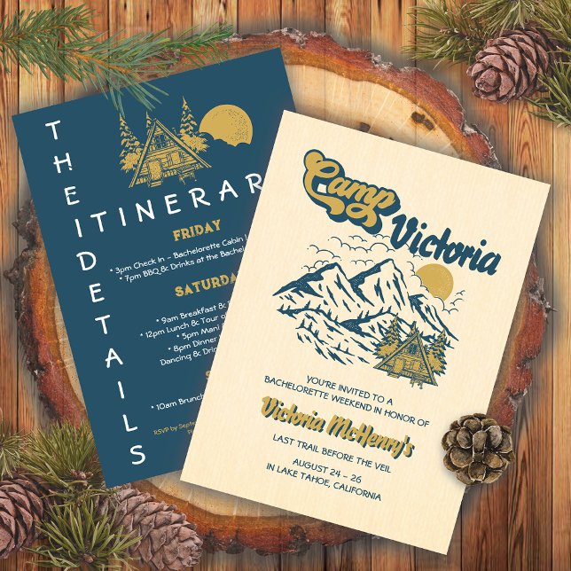 Camp Bachelorette Giro del Malcantone Party Einladung (Von Creator hochgeladen)