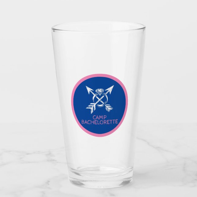 Camp Bachelorette Glas (Vorderseite)
