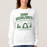 Camp Bachelorette Green T-Shirt Sweatshirt<br><div class="desc">Get ready for an unforgettable bachelorette weekend with our Camp Bachelorette Green T-shirt! Perfect for a fun-filled getaway, this stylish tee features a playful design that's ideal for any outdoor adventure. Whether you're hiking, lounging by the fire, or partying under the stars, this shirt is the ultimate way to celebrate...</div>