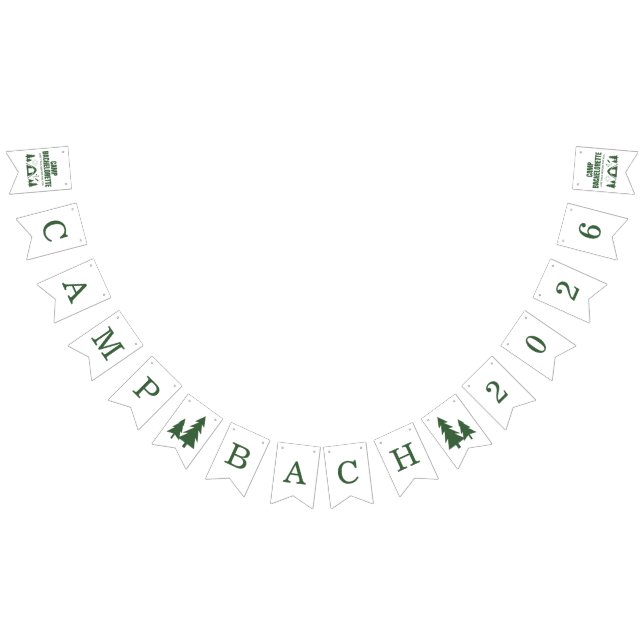 Camp Bachelorette Green Weekend Banner (Alle)