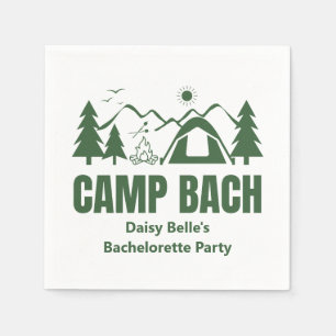 Camp Bachelorette Grünbuch Napkin Serviette