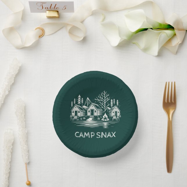 Camp Bachelorette Pappteller (Hochzeit)